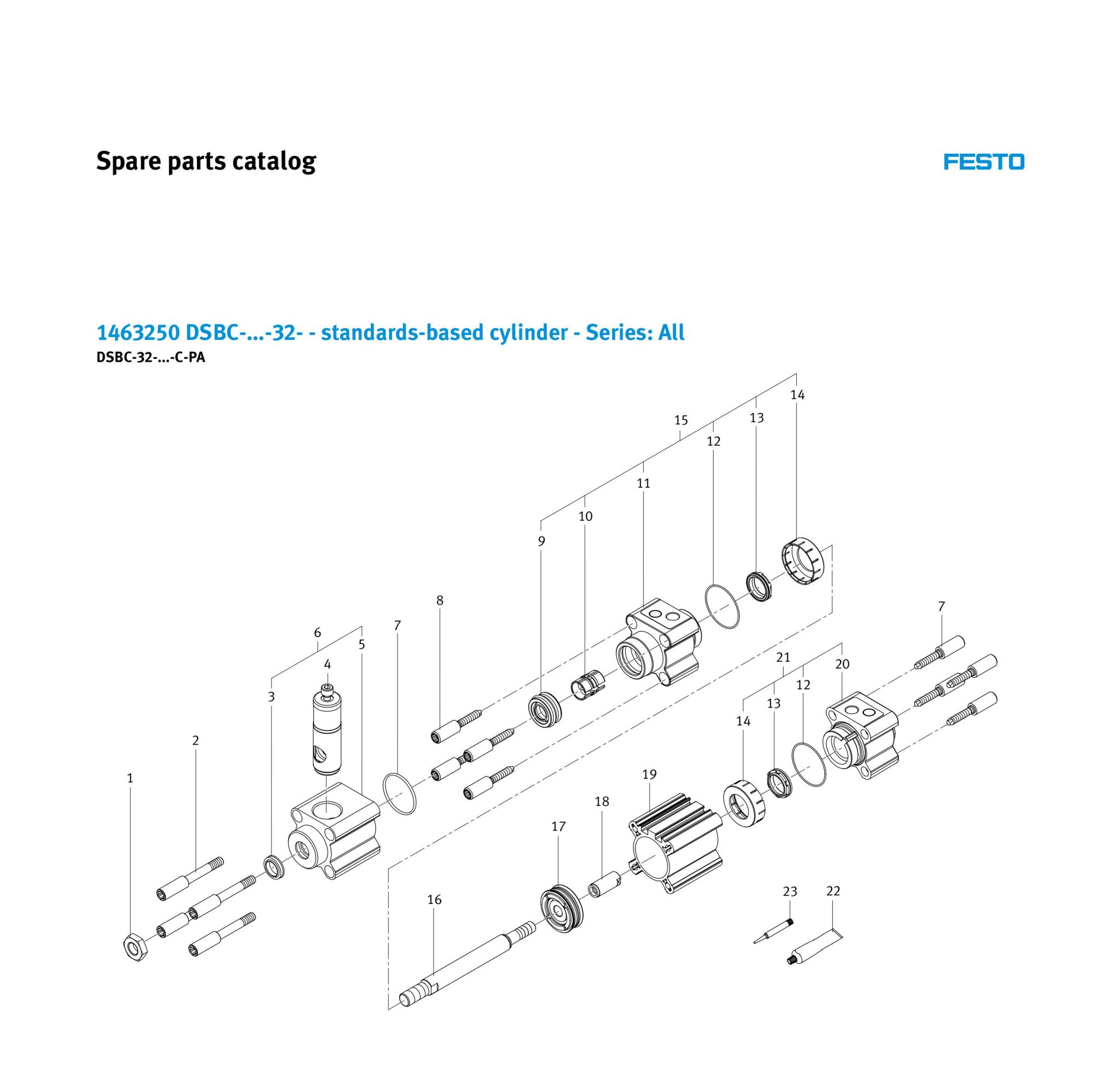 Gioăng phớt bộ dụng cụ sửa chữa xy lanh Festo DSBC/G-40 - CROWN - Thiết ...